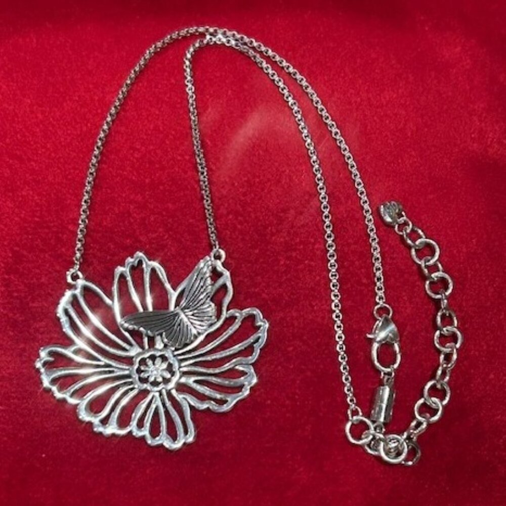 BRIGHTON “Enchanted Garden” Daisy Butterfly NECKLACE